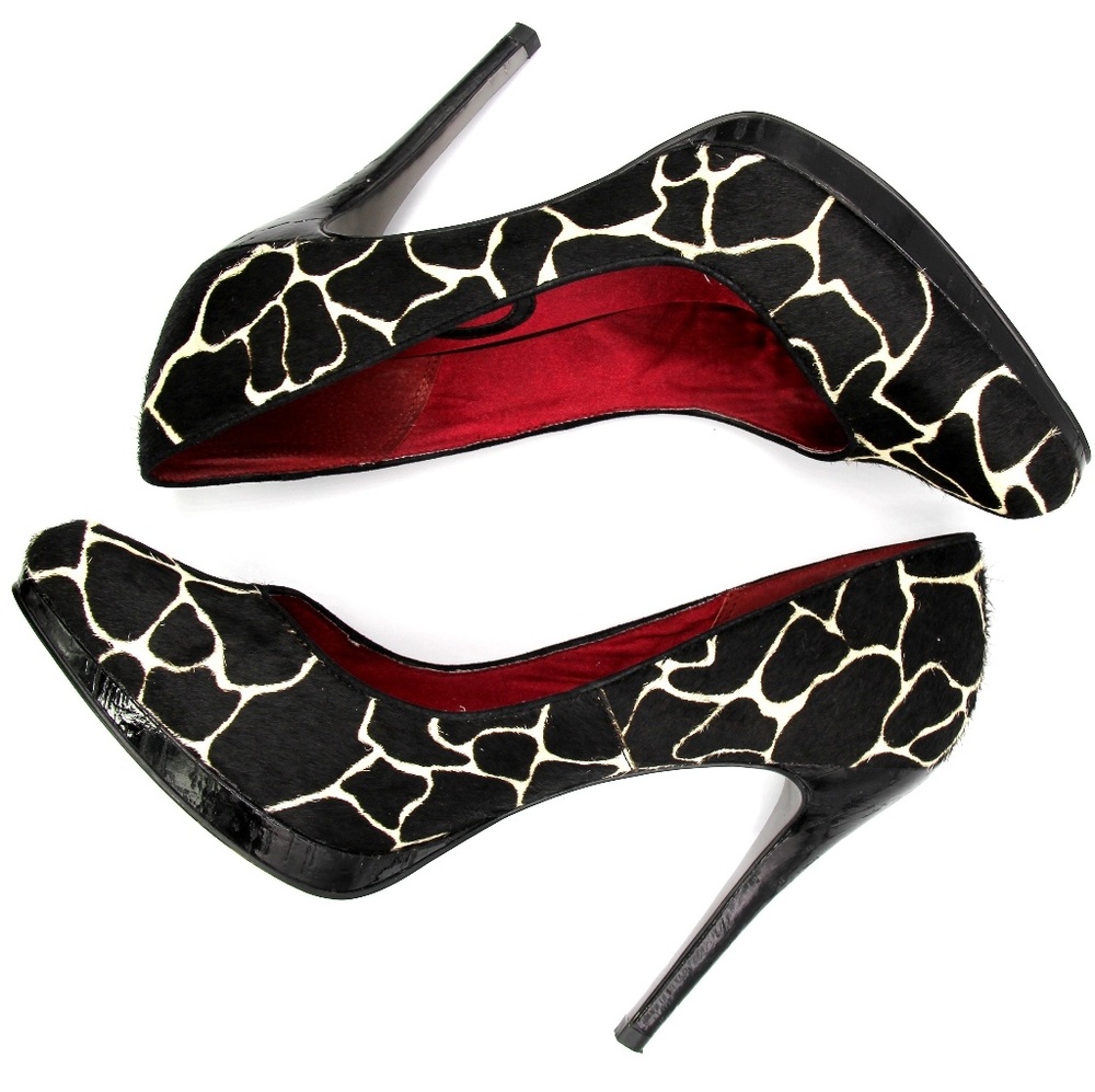 Charles David animal print heels